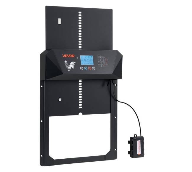 automatinės vištų tvarto durys su LCD ekranu8