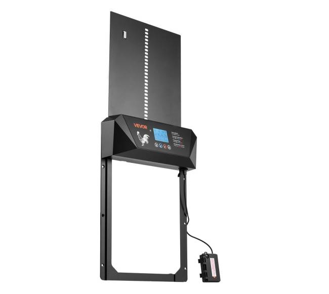 automatinės vištų tvarto durys su LCD ekranu9