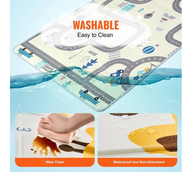 Dvipusis kūdikių kilimėlis, 140x180 cm3