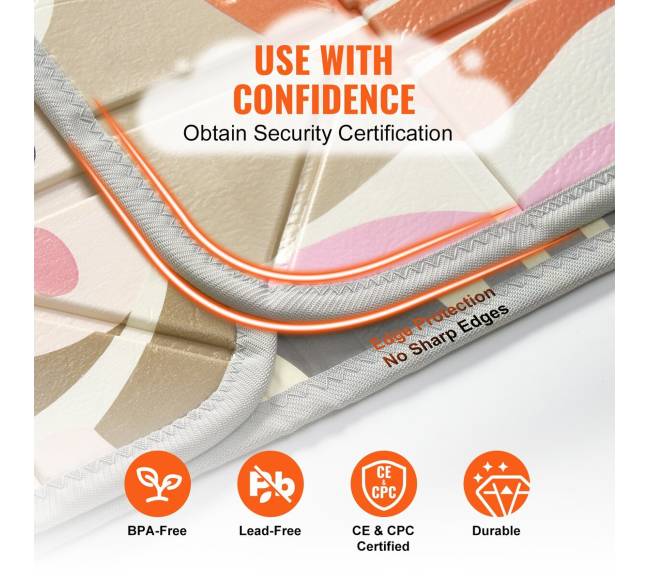 Dvipusis kūdikių kilimėlis, 140x180 cm5