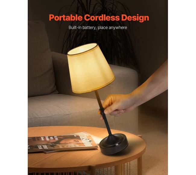 Belaidė stalinė lempa su įkraunama baterija2