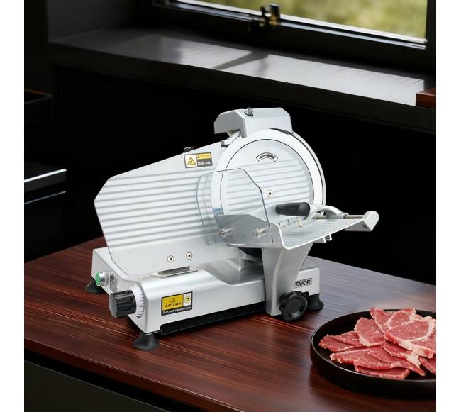 Komercinis mėsos pjaustyklė su 250 mm peiliu7