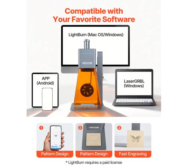 Nešiojamas lazerinis graviruoklis 12W, medžiagoms4