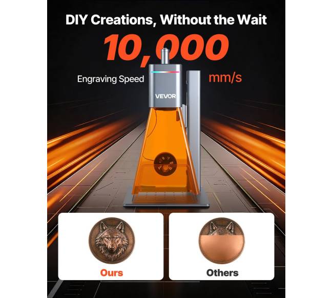 Dviejų lazerių graviruoklis 2-in-1, 10,000 mms1