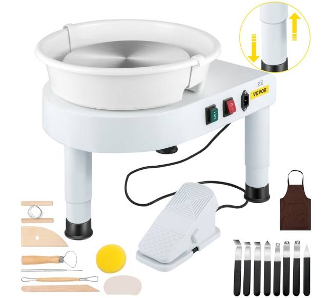 Keramikos žiedimo staklės su kojiniu pedalu0