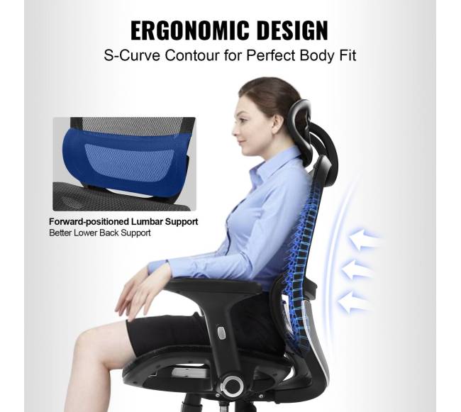 Reguliuojama tinklelinė biuro kėdė2