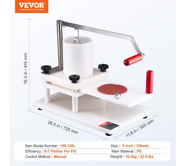 Komercinis mėsainius presas 13 cm6