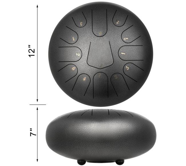 Plieninis liežuvėlių būgnas 13 natų, 30 cm7