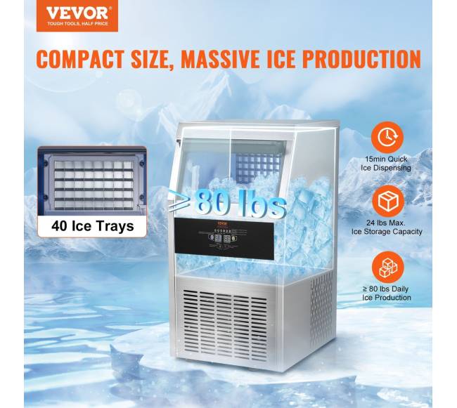 Komercinis ledų gaminimo aparatas 36 kg24 val.1