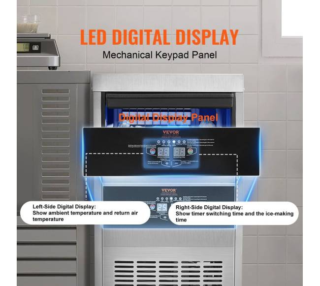 Komercinis ledų gaminimo aparatas 36 kg24 val.2