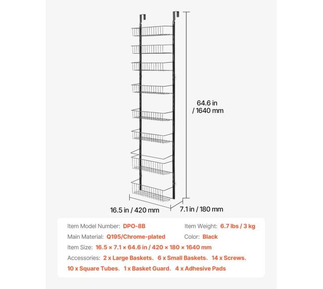 8 pakopų pakabinama spintelės lentyna6
