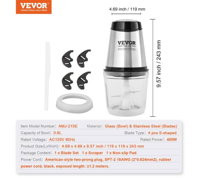 Elektrinis maisto smulkintuvas ir mėsmalė6