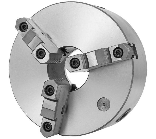 Atsišaukiantis tekinimo griebtuvas CNC su trimis reguliuojamais žandikauliais9