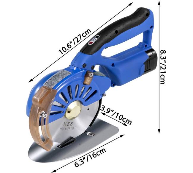 Belaidės elektrinės audinių žirklės 125 mm7