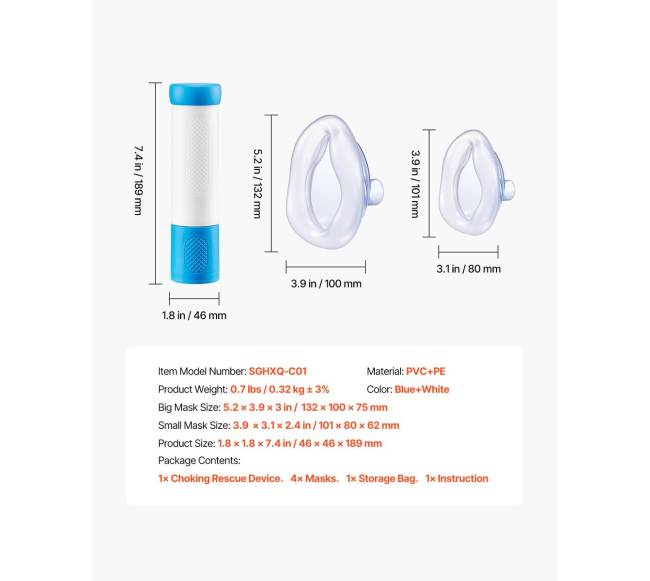 Kvėpavimo takų atlaisvinimo prietaisas nuo užspringimo6