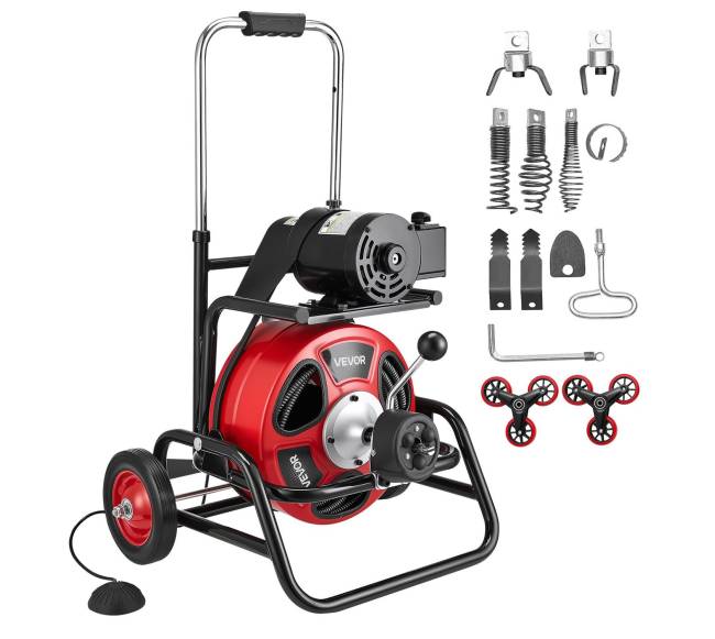 kanalizacijos valymo mašina 30m su automatinis tiektuvas8