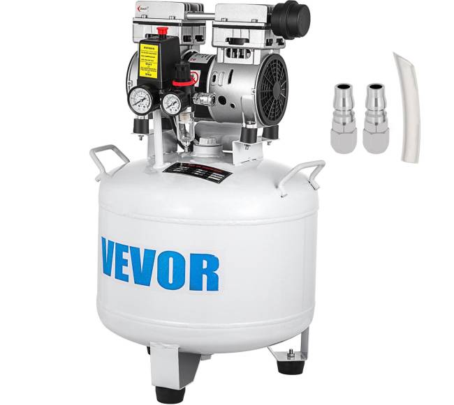 Vertikalus oro kompresorius 40L tyliai dirbantis0