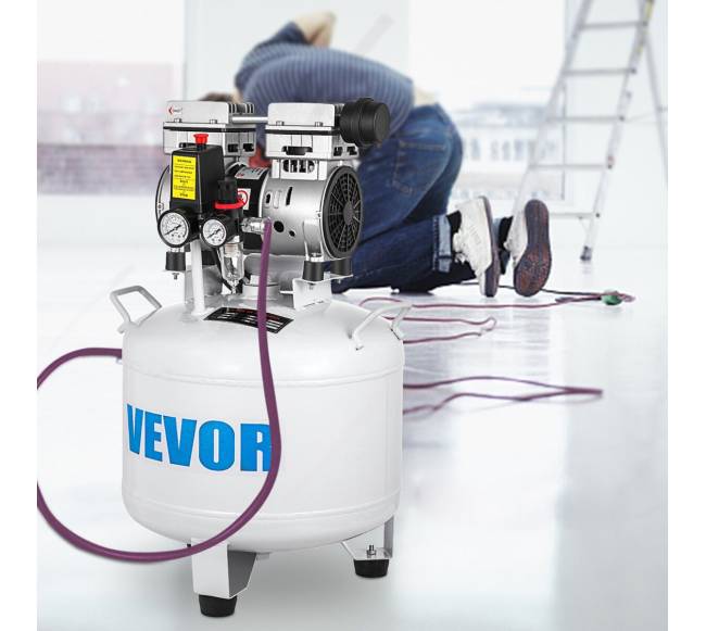 Vertikalus oro kompresorius 40L tyliai dirbantis7