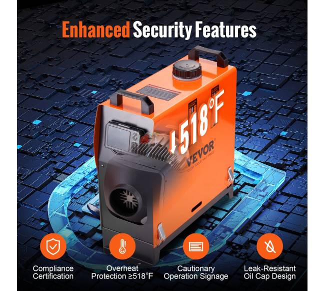 Dyzelinis oro šildytuvas su nuotoliniu valdymu4