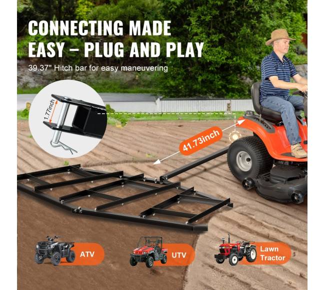 Pinas traukos kultivatorius ATV ir vejos traktoriams2