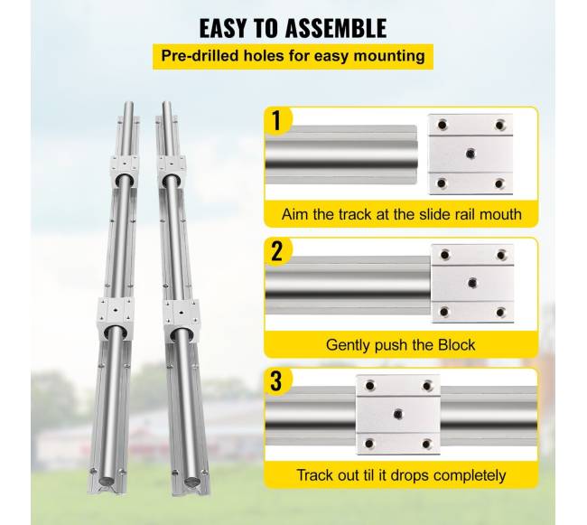 2X SBR16-600 mm linijinės bėgių kreipiančiosios4