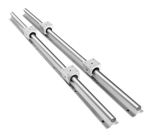 2X SBR16-600 mm linijinės bėgių kreipiančiosios9