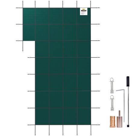 Įleidžiamo baseino žieminė apsaugos danga 18x34 ft su kairiu laipteliu0