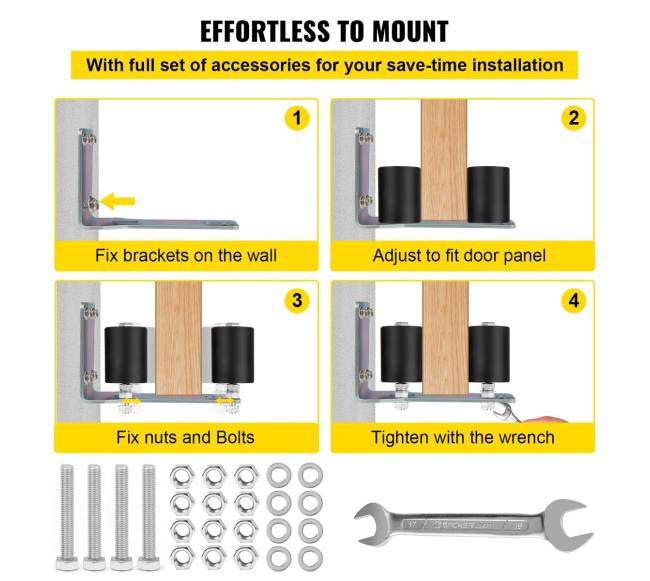 vartų ritinėlių kreipiklis su laikikliu5