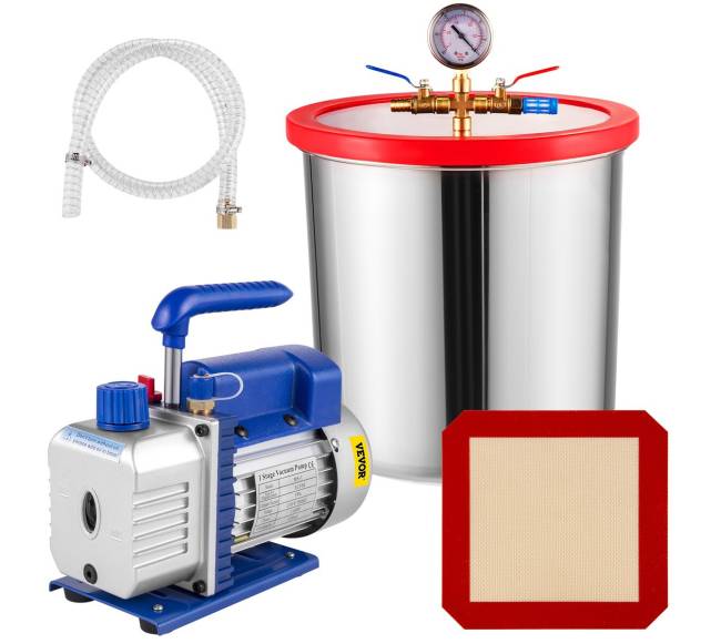 5 galonų vakuuminis cilindras ir 14 AG 3 CFM siurblys0