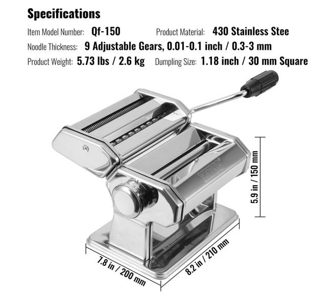 Rankų darbo makaronų mašina6