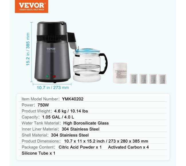 vandens distiliavimo ir valymo aparatas 4 L6