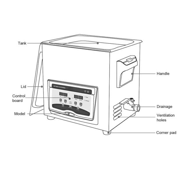 Ultragarso valymo mašina 3L papuošalams8