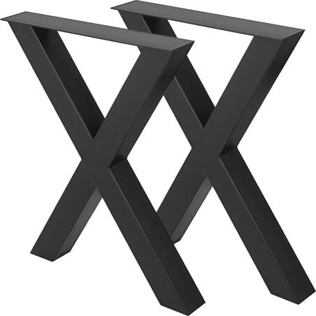 Metalinės stalo kojos su X-rėmu0