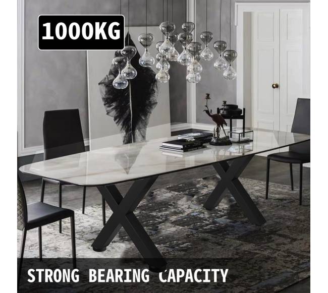 Metalinės stalo kojos su X-rėmu2