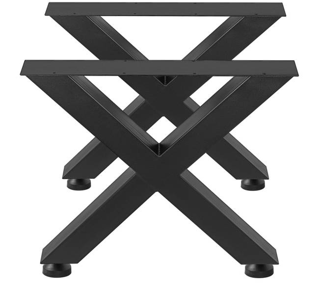 Metalinės stalo kojos su X-rėmu10