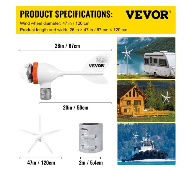 Vėjo turbina 500W su MPPT valdikliu6