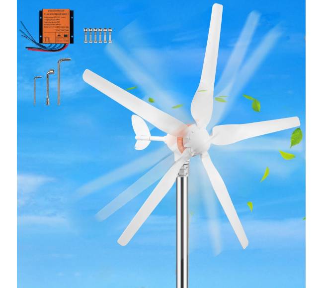 Vėjo turbina 500W su MPPT valdikliu7