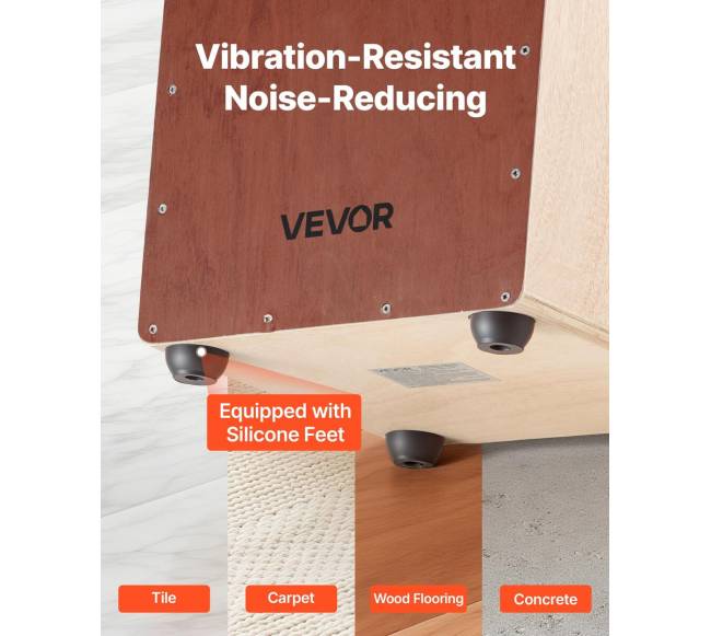 Beržo medienos cajon būgnelis su stygomis3