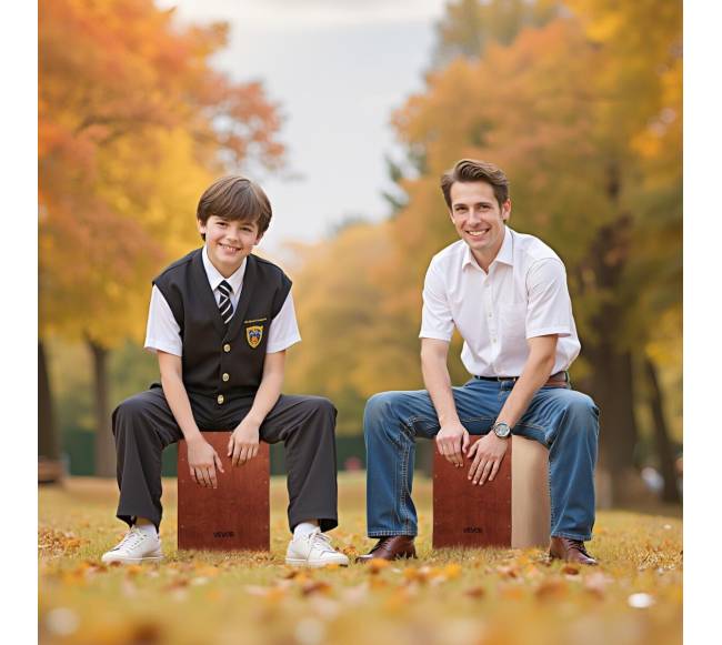 Beržo medienos cajon būgnelis su stygomis7