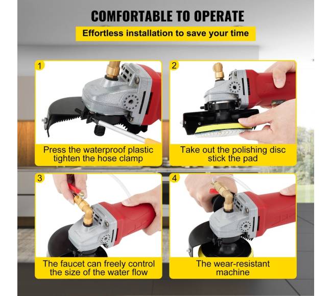 Šlifuoklis akmeniui šlapiam šlifavimui, 8 dalių rinkinys4