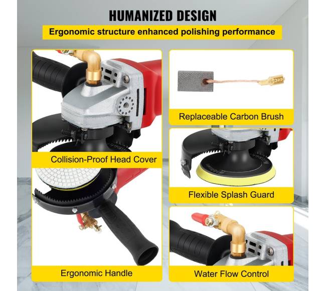 Šlifuoklis akmeniui šlapiam šlifavimui, 8 dalių rinkinys5