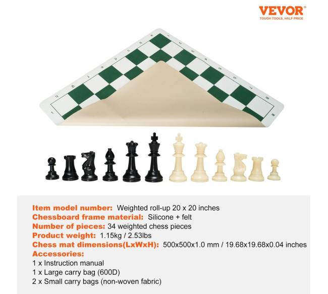 Šachmatų rinkinys su sulankstomu kilimėliu6