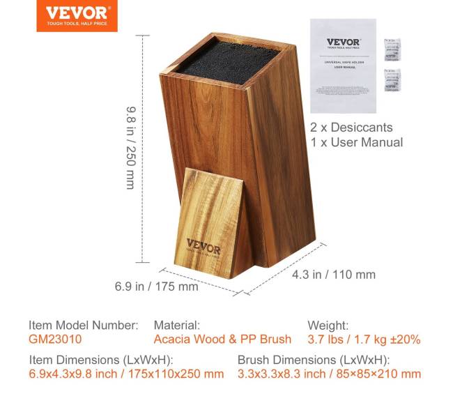 Universalus peilių laikiklis iš akacijos medienos6