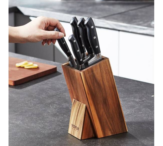 Universalus peilių laikiklis iš akacijos medienos7