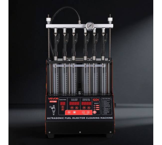 Įpurškimo valiklis su 6 cilindrais ir 9 testų režimais7