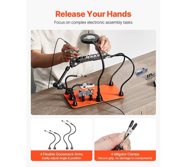 Magnetinė lituoklio stotis su lęšiu ir laikikliu4