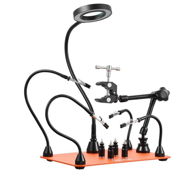 Magnetinė lituoklio stotis su lęšiu ir laikikliu9