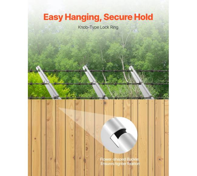 Spygliuotos vielos tvirtinimo laikikliai 10 vnt.3