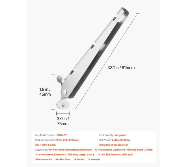 Spygliuotos vielos tvirtinimo laikikliai 10 vnt.6