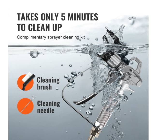 Elektrinė beorio dažų purkštuvas 650 W, 2900 PSI5